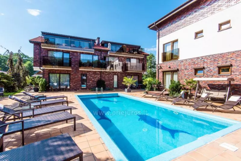 Apartamentai ir liuksai Palangoje SKORPIONO VILA - su šildomu baseinu
