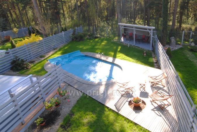 2-ių, 3-ių kambarių apartamentai Vanagas su terasomis ir šildomu baseinu 300 m iki jūros