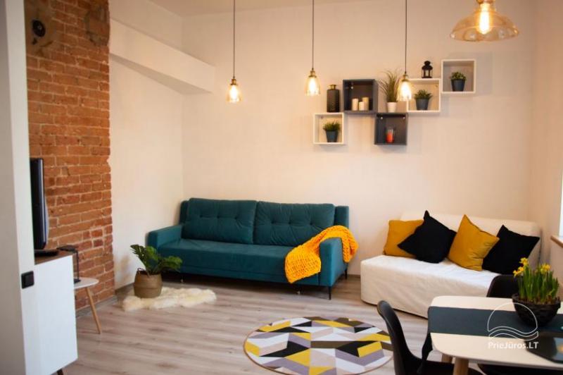 Studio tipo apartamentų ir dviejų kambarių buto nuoma Liepojoje