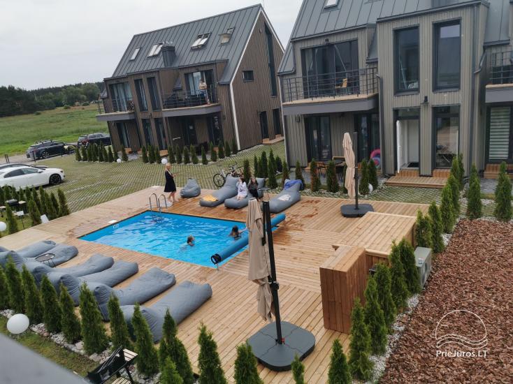 Apartamentai su baseinu prie jūros Palangoje, Kunigiškiuose