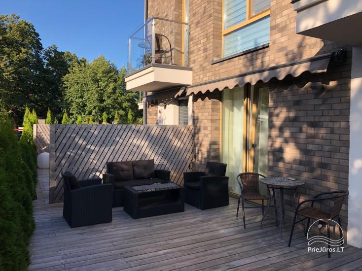 Flat with terrace for rent in Kunigiskiai. Just 300 meters to the sea!