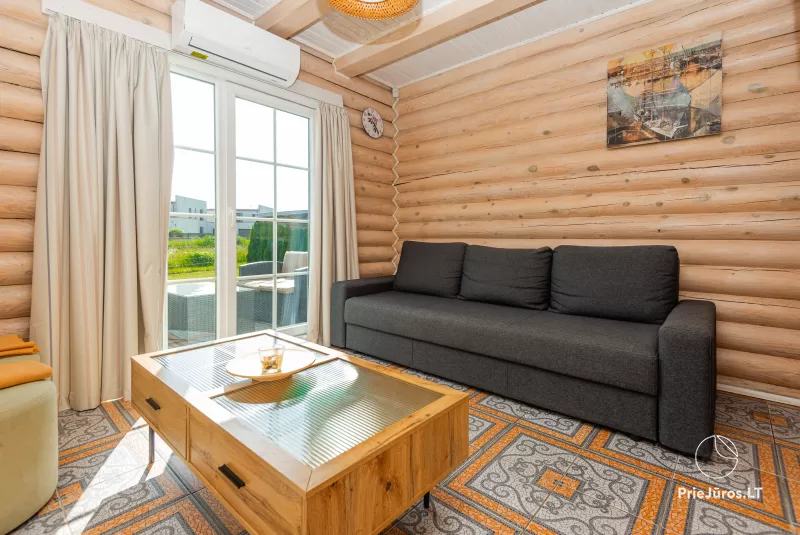 Apartamentai rąstiniame name su atskiru įėjimu ir terasa „Šventosios liuksas“