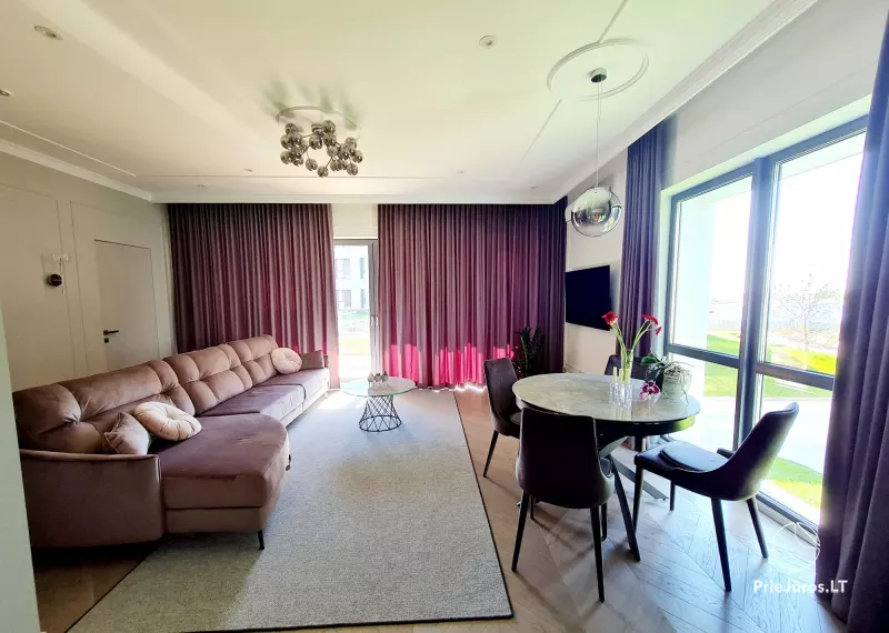 Stilingų ir prabangių apartamentų Vio Lagūna nuoma Šventosios vartuose. Iki jūros tik 100 metrų!
