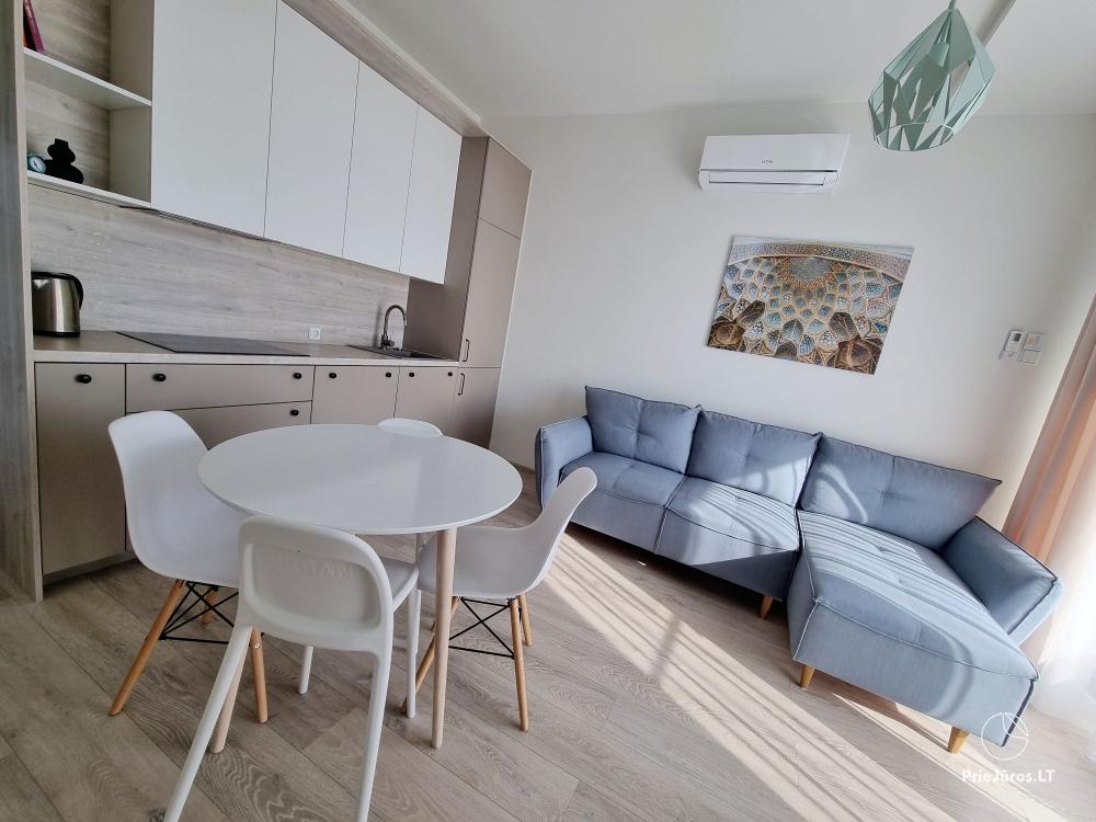 Dviejų miegamųjų apartamentai Kunigiškių gyvenvietėje, Mano Jūra 1 kvartale K.Nr.4 - 1