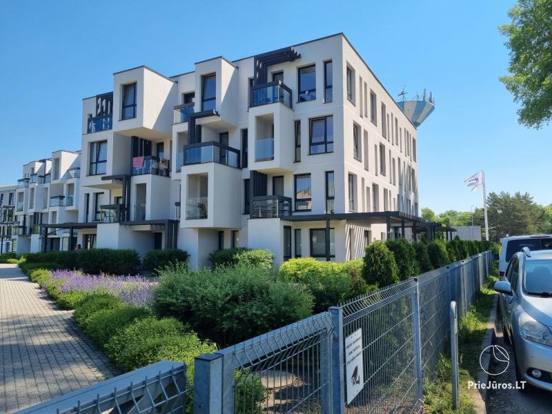  Šiuolaikiški apartamentai su visais patogumais prie pat jūros Šventojoje