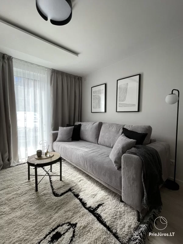Apartamentai senuose Malūno Vilose Palangos centre ir Mano Jūra 2 komplekse Kunigiškėse
