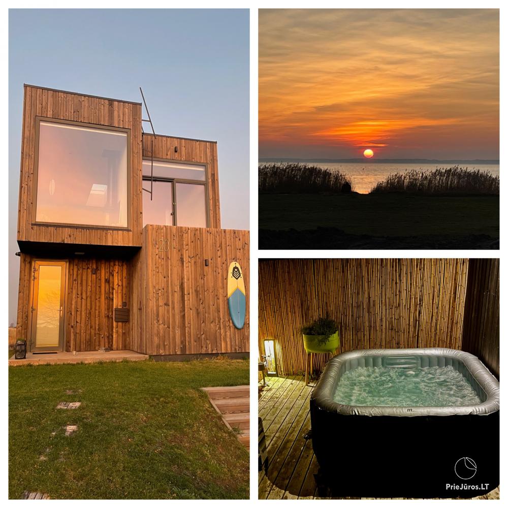 Houses for rent in Svencele on the shore of the Curonian lagoon with it&#039;s private beach - 1