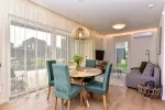 Visiškai nauji apartamentai Genys su privačiu kiemu ir didele terasa
