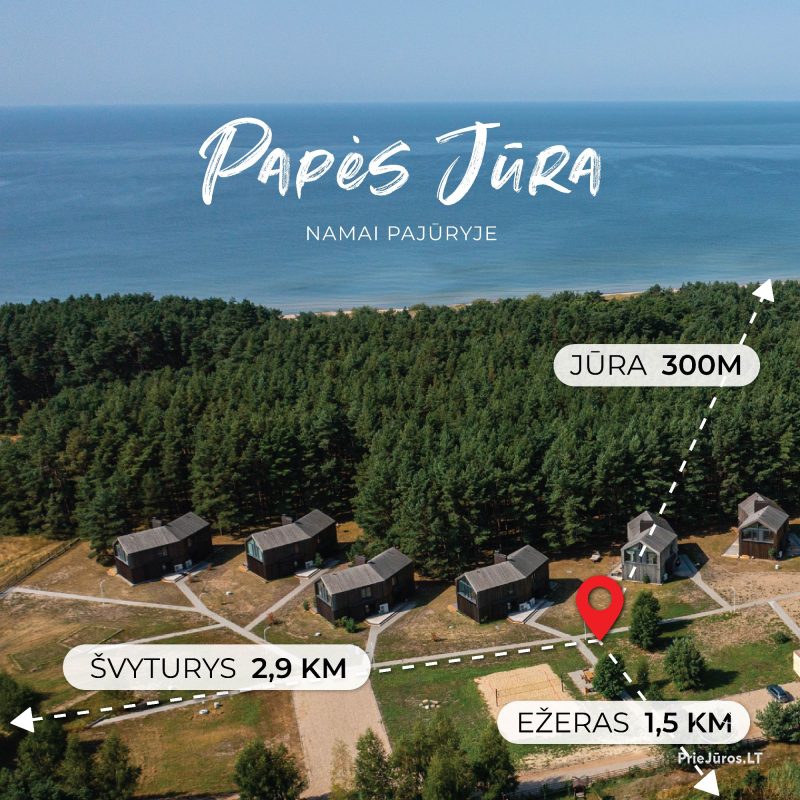 Prie pat jūros nuomojamas namas ramioje aplinkoje