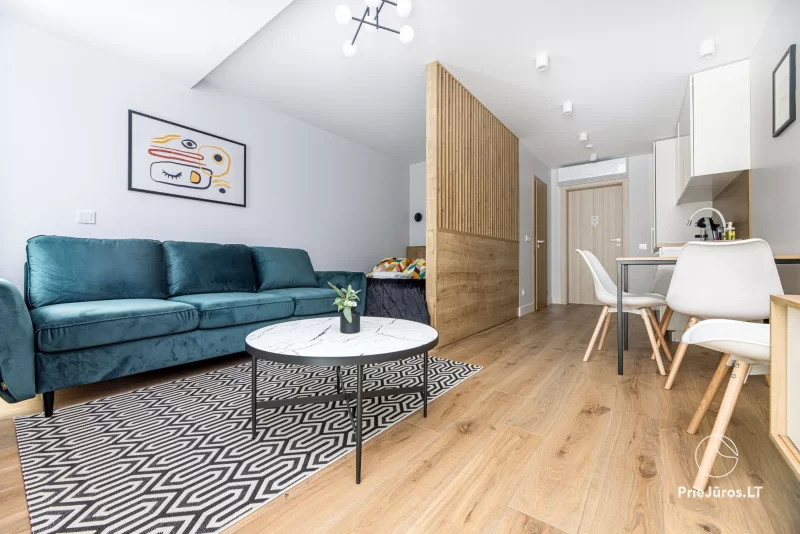 Nauji apartamentai Palangos centre, 400 m iki jūros – komplekse „Smilčių Namai“