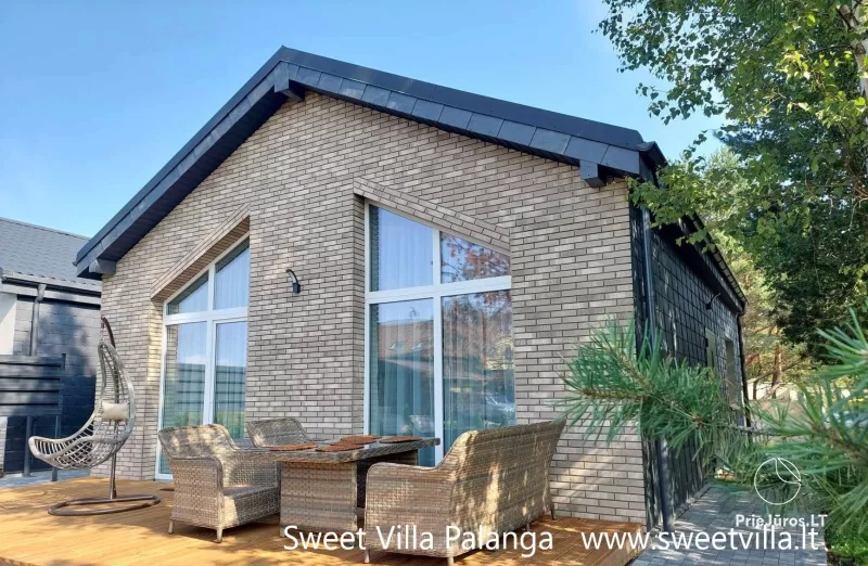 Naujos dvi Sweet villa Palangoje, Monciškėse, pušyne su didelėmis terasomis, kepsninėmis
