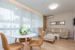 Jaukūs dviejų miegamųjų kambarių apartamentai Vanagupėje
