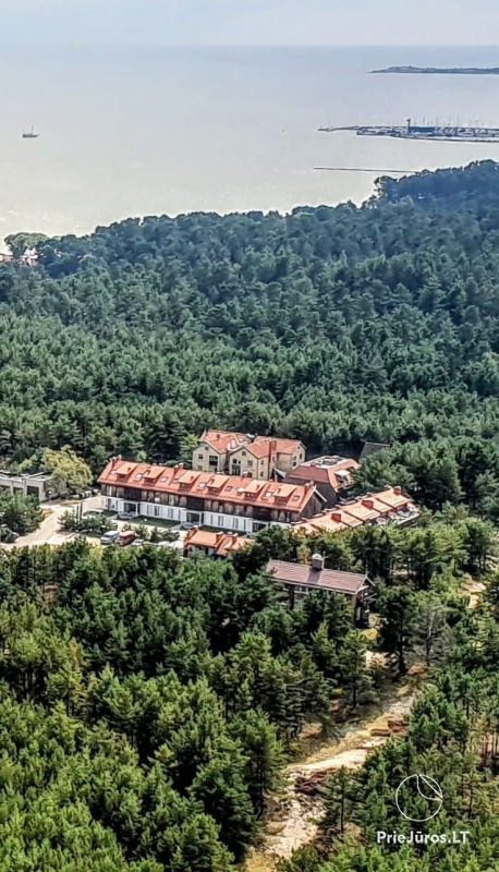 3 kamb. apartamentai Nidoje prie miško, atskiras įėjimas, kiemelis