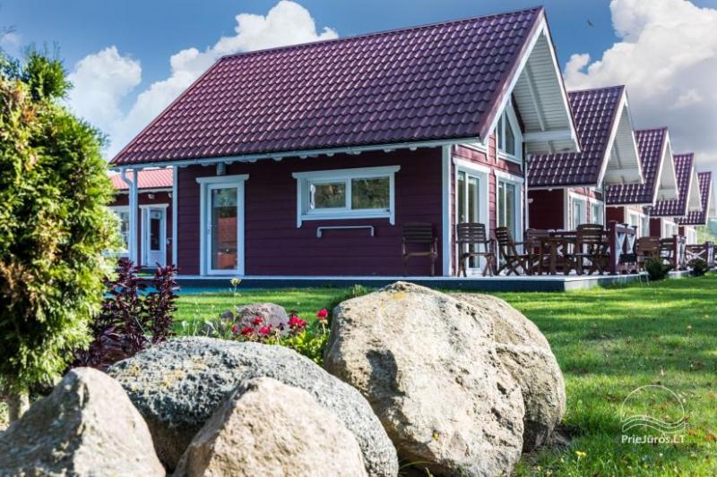 Wooden holiday houses and mobile homes for rent in Sventoji