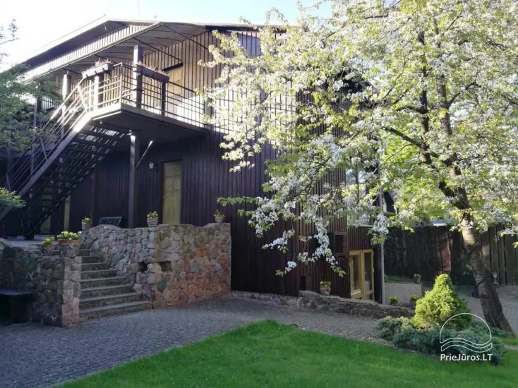 Privati vila Arčiau jūros: apartamentai, pirtis, jacuzzi. Tik 150 m iki jūros, 2 min iki J. Basanavičiaus g.! Galima visos vilos nuoma