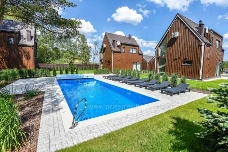 Vila Gintarinė smilga su baseinu, tik 400m iki jūros