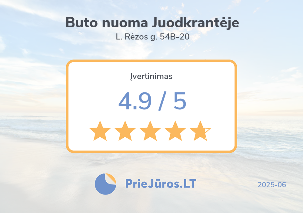 Wohnung Zur Miete In Juodkrante Kurische Nehrung Urlaublitauen Lt