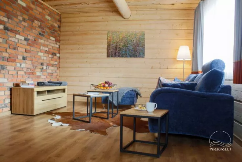 Maz brīvdienu māju īre netālu no jūras Sventoji (sauna, zirgi)