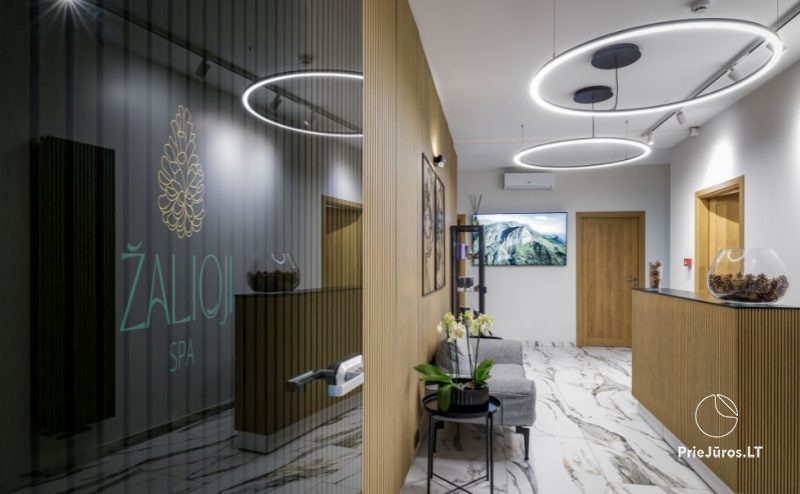 Skaistumkopšanas un labsajūtas telpa Palangā Žalioji SPA, viesnīcā Žilvinas Hotel Palanga