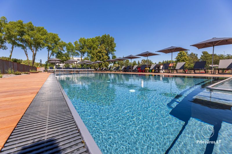 SPA centras (pirtys, Jacuzzi, baseinai, masažai) viešbutyje Auksinės kopos – 50 m iki jūros!