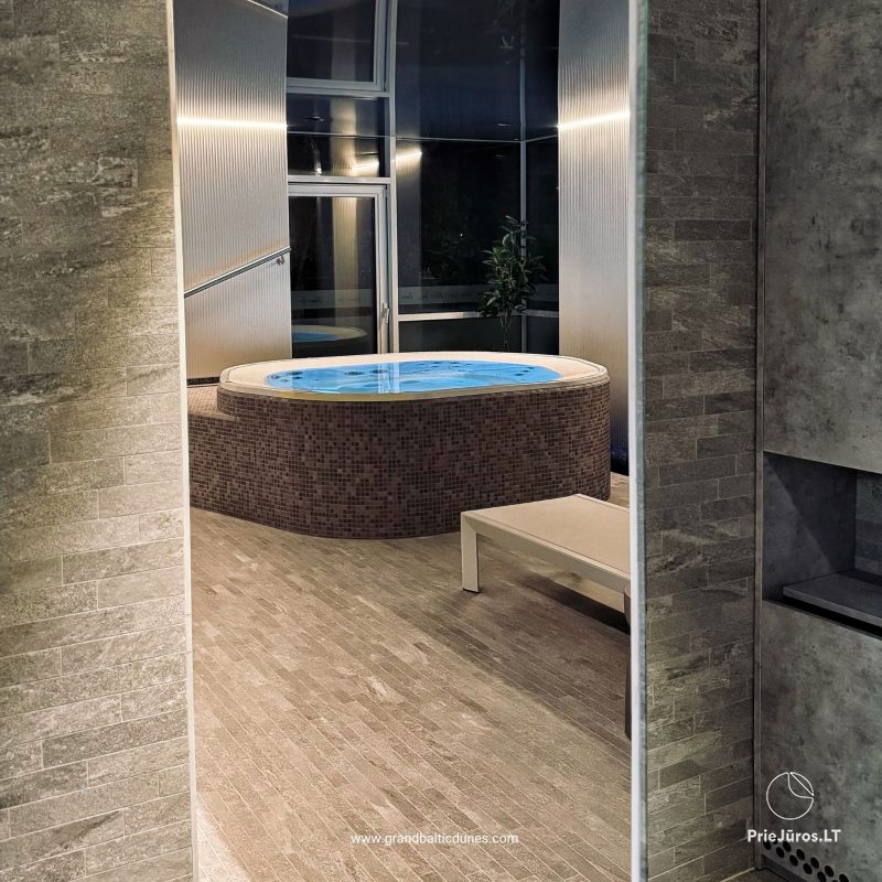 Nauja SPA erdvė (garinė pirtis, sauna, Jacuzzi) viešbutyje Palangoje Grand Baltic DUNES
