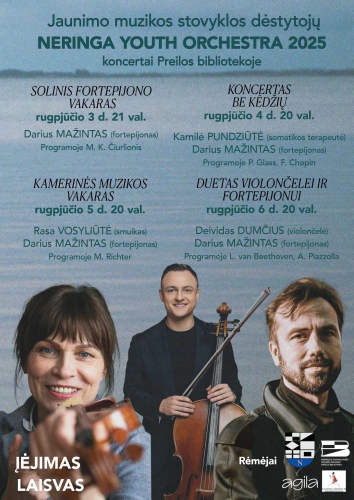 Jaunimo muzikos stovykla kviečia į nemokamus koncertus Preilos bibliotekoje! - 1