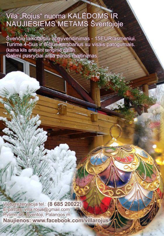 Vila „Rojus“ nuoma KALĖDOMS IR NAUJIESIEMS METAMS Šventojoje. - 1
