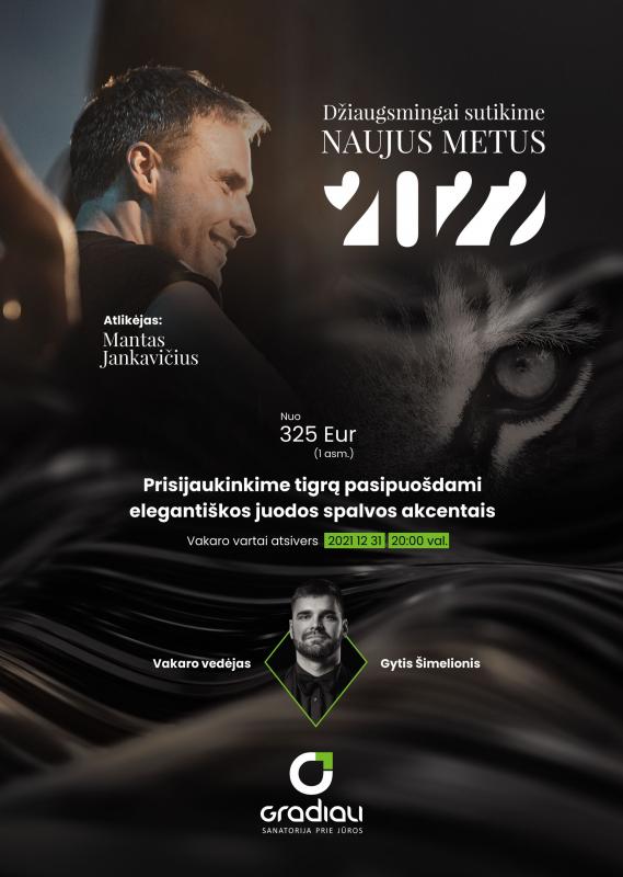 Sutikite Naujuosius 2022 sanatorijoje Gradiali prie jūros