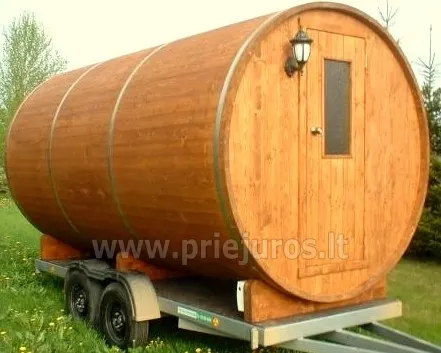 Mobili pirtelė Gargždų rajone, stovyklavietėje Minijos senvagė