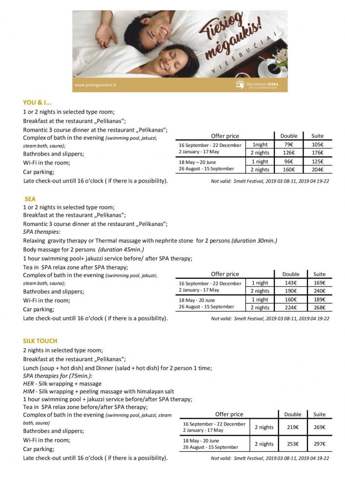Viešbučio PALANGOS VĖTRA **** Specialūs SPA pasiūlymai Jums! - 5