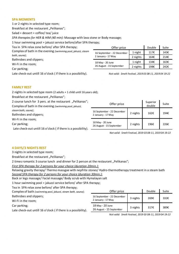Viešbučio PALANGOS VĖTRA **** Specialūs SPA pasiūlymai Jums! - 6