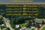 NUO 55 EUR UŽ 2 PARAS iki birželio 21 d.! Apartamentai, kambariai, pirtis OŠUPIO TAKAS - 2