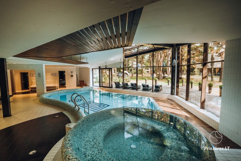 Pirtys, baseinas, masažinė vonia, treniruoklių salė viešbutyje GABIJA **** Palangoje