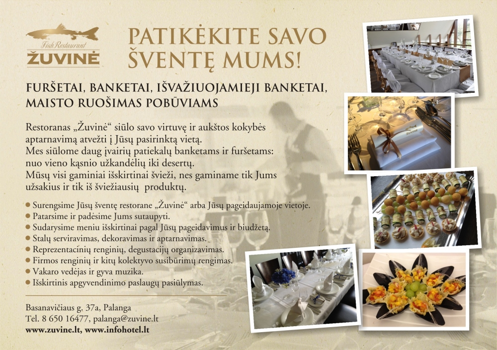 Patikėkite savo šventę mums! Restoranas Žuvinė - 1