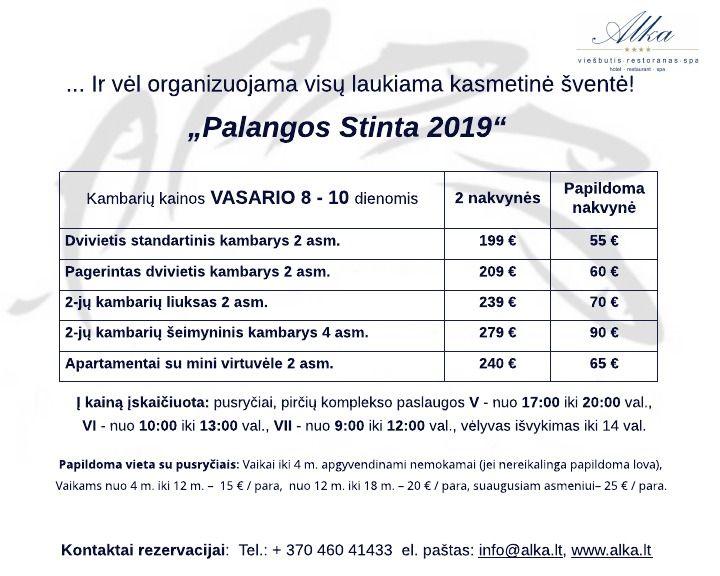 PALANGOS STINTA 2019 viešbutyje „Alka“! - 1
