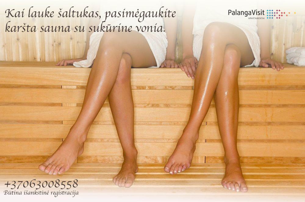 Palanga Visit. Karšta sauna su sukūrine vonia laukia Jūsų Palangoje - 1