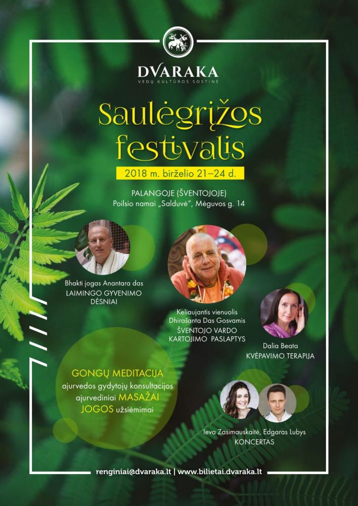 JONINĖS "Saulėgrįžos festivalis", 2018 m. birželio 21 d. 15:00 val. - 4
