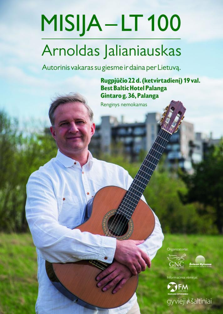 Arnoldo Jalianiausko autorinis vakaras su daina ir giesme per Lietuvą - 1