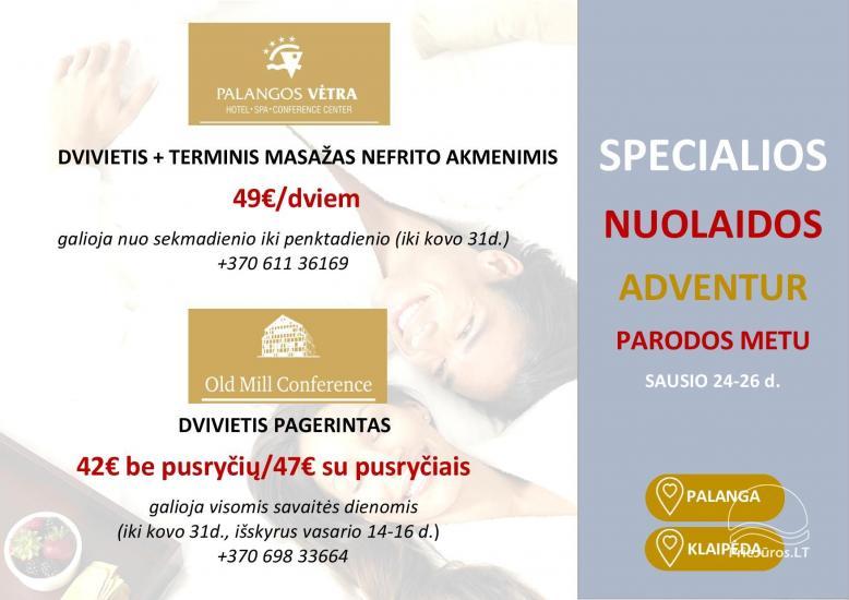 Viešbučio PALANGOS VĖTRA **** Specialios nuolaidos Jums!