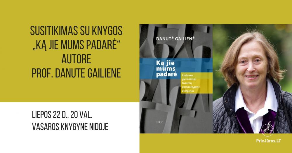 Susitikimas su psichologe Vilniaus universiteto profesore Danute Gailiene Nidos knygyne - 1