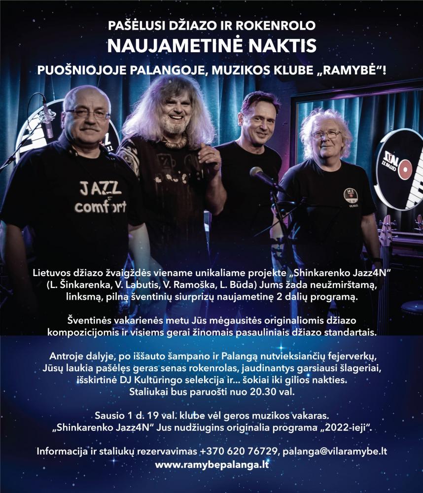 Pašėlusi džiazo ir rokenrolo naujametinė naktis puošniojoje Palangoje, muzikos klube Ramybė! - 1